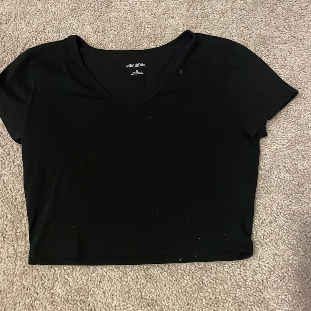 Black crop top